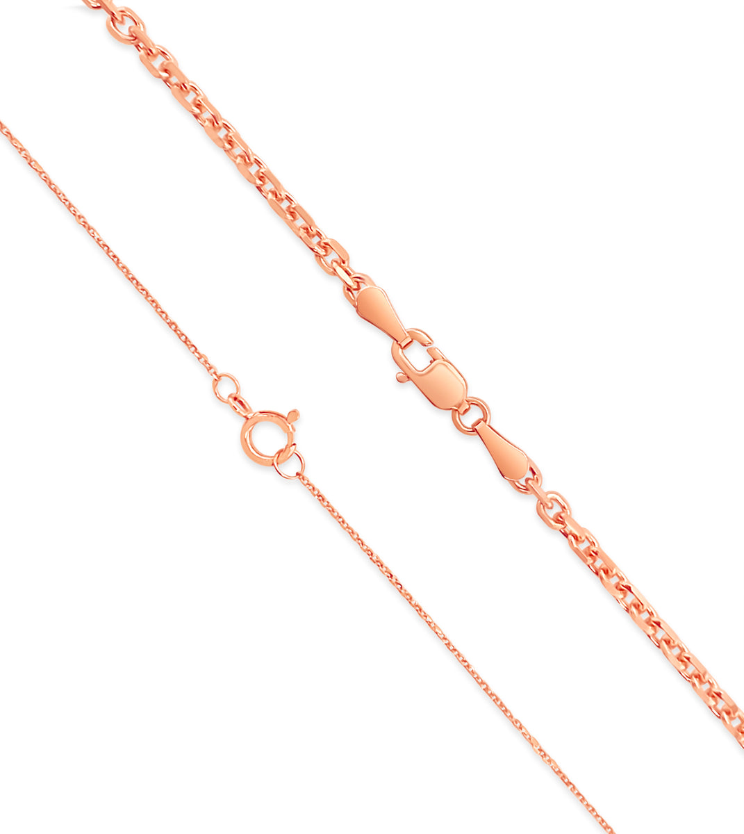 14k Rose Gold Cable Anchor Chain Necklace – Olive & Chain