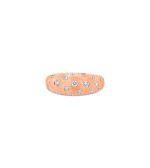 Diamond Celestial Dome Ring - 14K Rose Gold / 5 - Olive & Chain Fine Jewelry