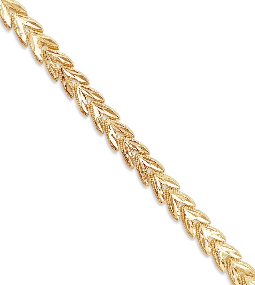 10k Gold Heart Arrow Filigree Bracelet - 14K  - Olive & Chain Fine Jewelry